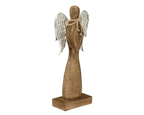 427521 Фигурка декоративная Ангел BALIGUIAN, H325, коричневый, серебряный