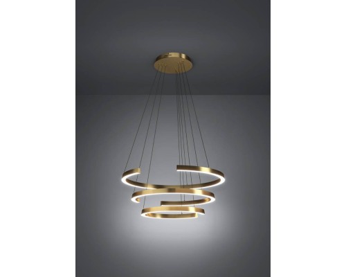 390517 Светодиодный подвес с регулировкой цветовой температуры LABONETE, 50W(LED), ?800, 2200-6500K, 9000lm, алюминий, сталь, золотой, белый