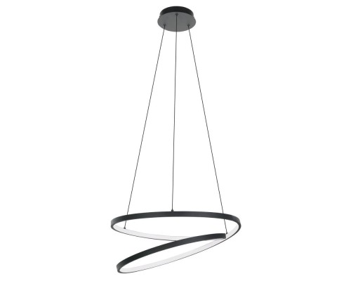 900472 Подвесной потолочный светильник RUOTALE, LED 37W, 4800lm, H1500, ?550, алюминий, сталь, черный/пластик, белый