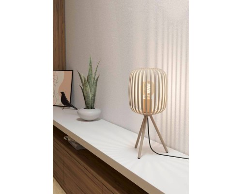 900521 Настольная лампа ROMAZZINA, 1x40W, E27, H435, ?200, основание: ?225, сталь, песчаный