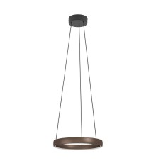 390449 Светодиодный подвес с регулировкой цветовой температуры TRABUCO, 2X19W(LED), ?800, 2200-6500K, 9600lm, алюминий, сталь, черный, коричневый, бел