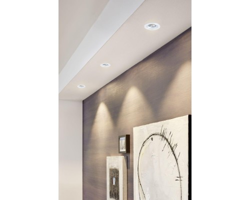 98238 Светодиодный встраиваемый светильник SALABATE димм., 6W(LED), ?88, H42, 380lm, 3000K, IP44, алюм