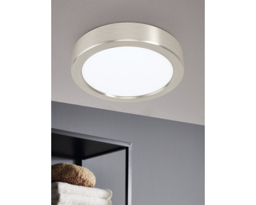 99228 Светодиодный накладной светильник FUEVA 5, 10,5W (LED), ?160, H28, 1350lm, 4000K, сталь, никель