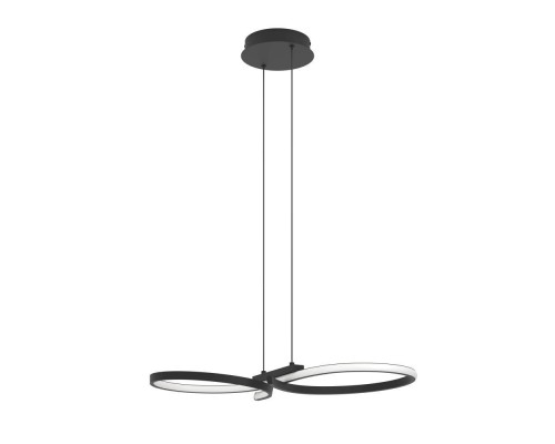 901267 Светод подвес SERPINS , 21W(LED), алюминий, сталь, черный, пластик, белый, 3000K, 2500lm