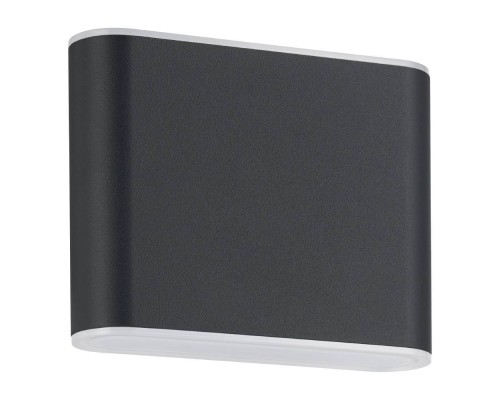 901025 Уличное бра GRUTTI, 2X3W (LED), 3000K, 4000K, 6500K, 680lm, IP65, L115, H90, A50, алюминий, антрацитовый/пластик полупрозрачный