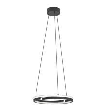 901822 Светодиодный подвес с регулировкой цветовой температуры MEZZOMONTE, 1X20W 1X20W(LED LED), 2700-6500K, 2220 2220lm, алюминий, сталь, черный, бел