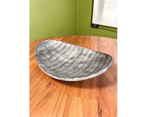 427266 Чаша декоративная FANAMBANA, L260, B185, H65, алюминий, серый