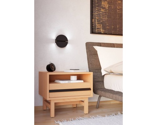 902118 Светодиодный бра с регулировкой цветовой температуры PIANOSA, 4,5W(LED), ?180,2700K, 4000K, 6500K, 620lm, сталь, черный