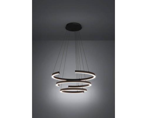 390532 Светодиодный подвес с регулировкой цветовой температуры LABONETE, 50W(LED), ?800, 2200-6500K, 9000lm, алюминий, сталь, черный, белый