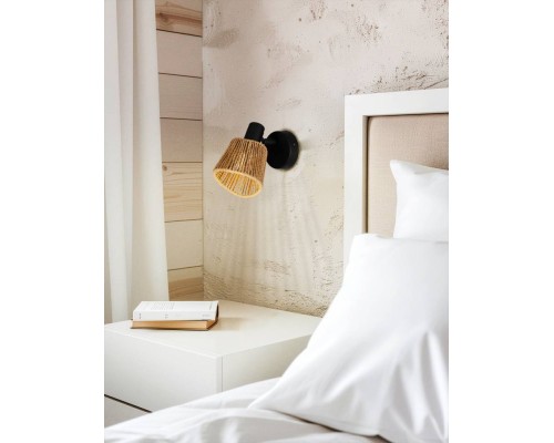 44128 Спот KEELBY, 1X40W(E14), сталь, черный, натуральный