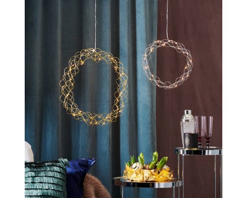 411015 Светодиодный рождественский венок CURLY