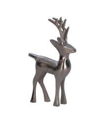 427094 Статуэтка Олень BALIGUIAN, L140, B35, H200, алюминий, цвет никель