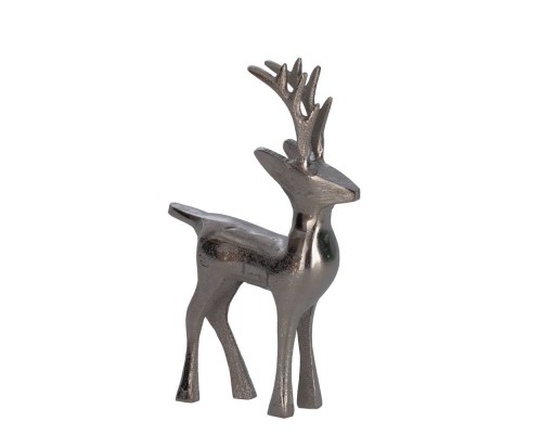 427094 Статуэтка Олень BALIGUIAN, L140, B35, H200, алюминий, цвет никель