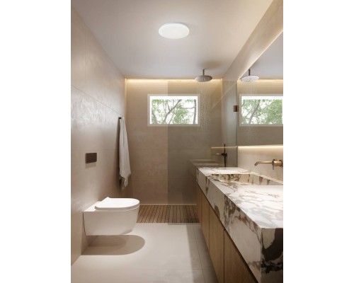 902077 Светодиодный настенно-потолочный светильник с регулировкой цветовой температуры FRANIA-IP, 18W(LED), ?310, IP44,3000K, 4000K, 6000K, 2100lm, ст