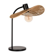 31965 Настольная лампа SIRUELA, 1х40W (E27), L320, В365, H465, сталь черный / бумага, натуральный