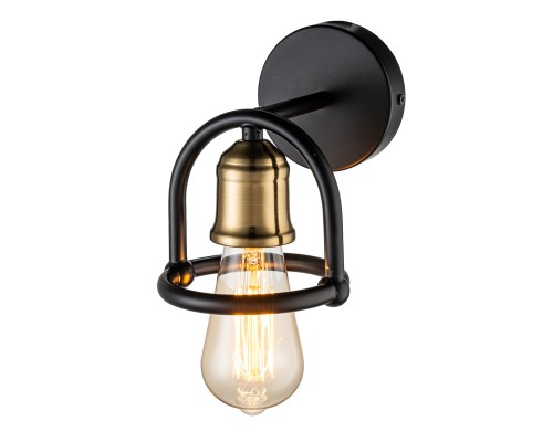 Настенный светильник Escada 659/1A E27*40W Black/Brass