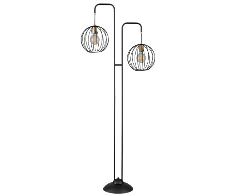 Напольный светильник Escada 10176/2 E27*60W Black/Brass