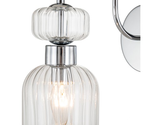 Настенный светильник Escada 1141/1A E14*60W Chrome/Clear