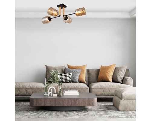 Потолочный светильник Escada 699/4P E27*60W Black