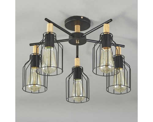 Потолочный светильник Escada 469/5PL E27*60W Black