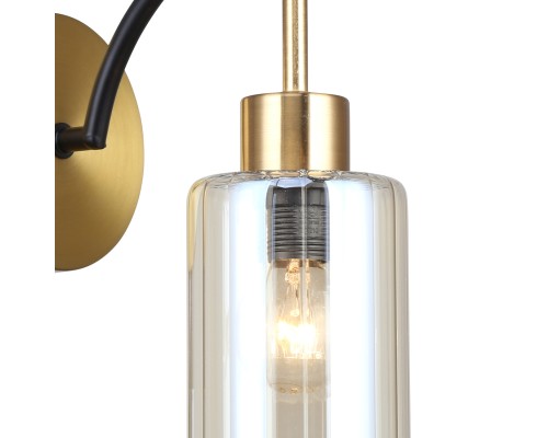 Настенный светильник Escada 1166/1A E14*40W Brass/Black