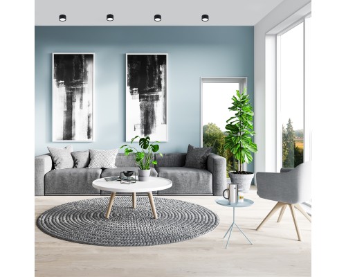 Потолочный светильник Escada 20005SMU/04 LED 18W 4200K черный матовый