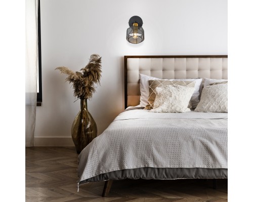 Настенный светильник Escada 1100/1A E14*40W Black/Gold