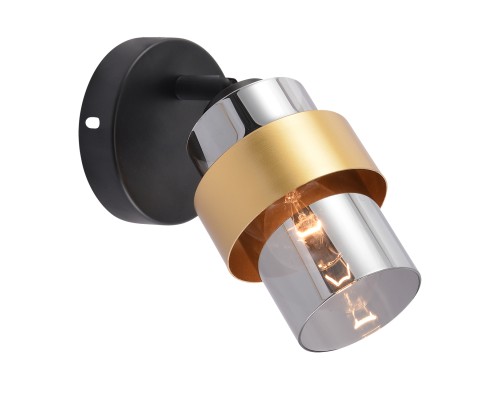 Настенный светильник Escada 1169/1A E14*40W Black/Gold