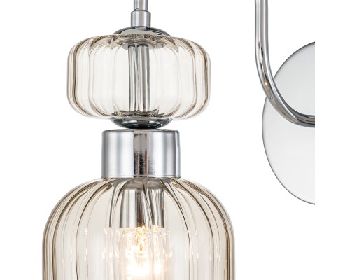 Настенный светильник Escada 1141/1A E14*60W Chrome/Beige