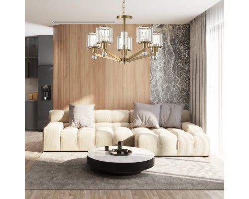 Подвесной светильник Escada 691/5S E27*60W Antique copper