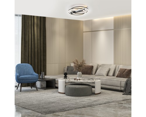 Потолочный светильник Escada 10252/2 LED*90W Black/White marble