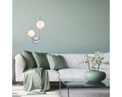 Настенный светильник Escada 642/2A G9*40W Silver