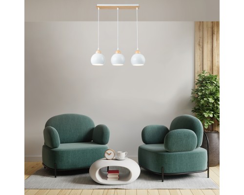 Подвесной светильник Escada 10178/3S E27*40W White/Wood