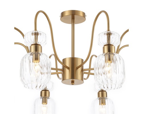 Светильник на штанге Escada 1141/8PL E14*60W Antigue copper/Clear