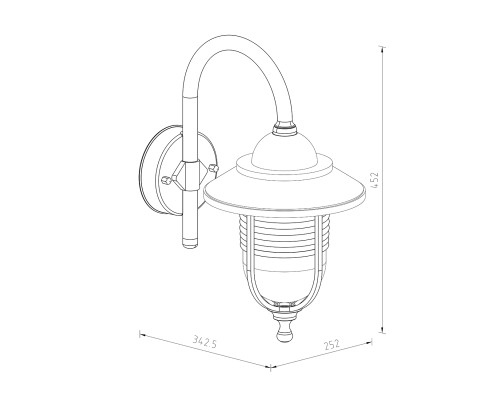 Настенный светильник Escada 30010W/01 E27*100W IP44 Black