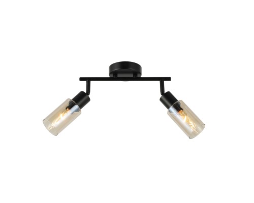 Настенно-потолочный свет Escada 10172/2A E14*40W Black/Amber