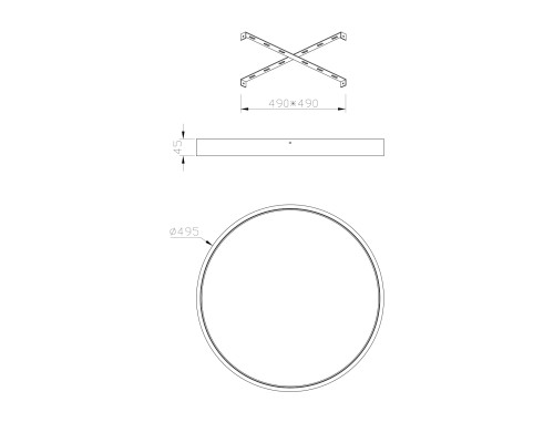 Настенно-потолочный свет Escada 10226/SG LED*43W Mars