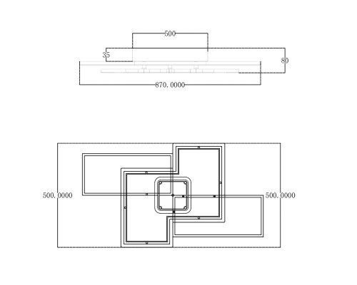 Потолочный светильник Escada 10216/S LED*138W White/Black