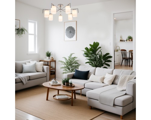 Светильник на штанге Escada 1142/7P E27*60W Silver