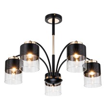 Светильник на штанге Escada 2121/5P E27*40W Black/Gold