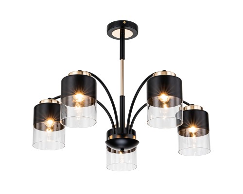 Светильник на штанге Escada 2121/5P E27*40W Black/Gold