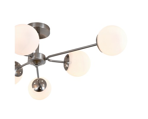 Светильник на штанге 150008/6R E27*60W Satin nickel