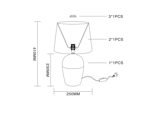 Настольный светильник Escada 10195/L E27*40W Grey