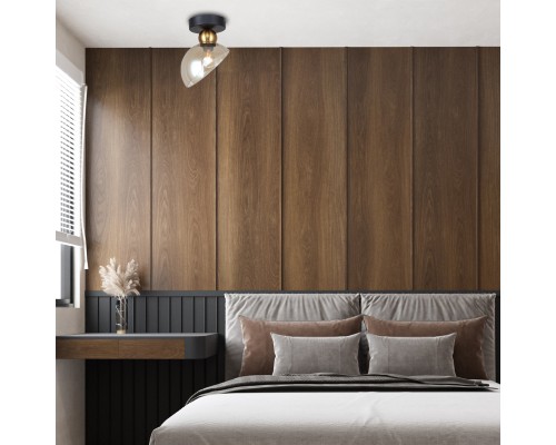 Потолочный светильник Escada 2109/1P E14*40W Black/Brass