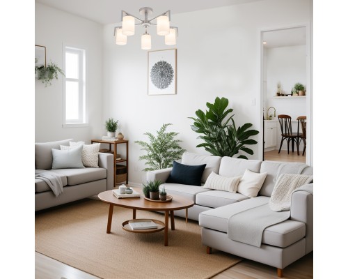 Светильник на штанге Escada 1142/5P E27*60W Silver