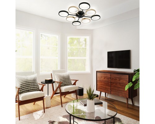 Потолочный светильник Escada 10262/8 LED*50W Black/Gold