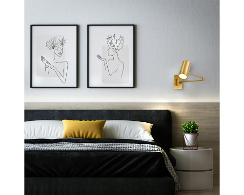 Настенный светильник Escada 10282/1 LED*6W Brass