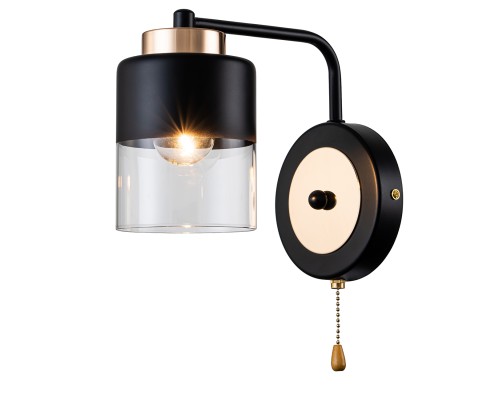 Настенный светильник Escada 2121/1A E27*40W Black/Gold