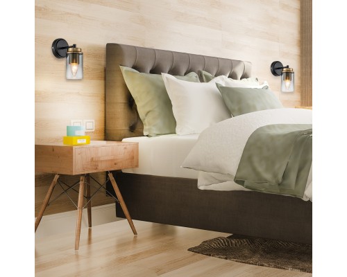 Настенный светильник Escada 2118/1A E14*40W Black/Brass