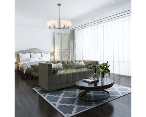 Подвесной светильник Escada 641/6PL E14*60W Satin nickel